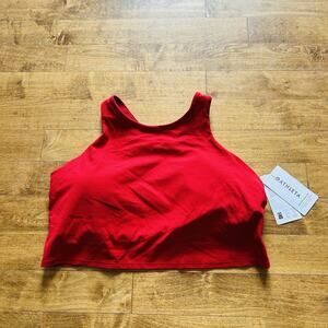 Athleta Conscious Crop D-DD+ 2x XXL $69 NWT Red